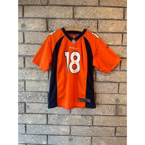 Peyton Manning Denver Broncos Orange NFL Jersey L Nike On Field - Picture 1 of 5